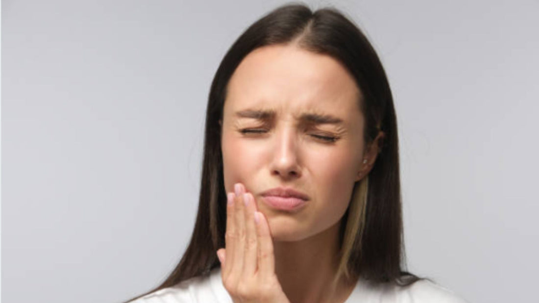 A woman having cavities