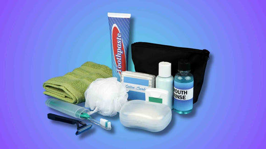 Toiletries on a Plane