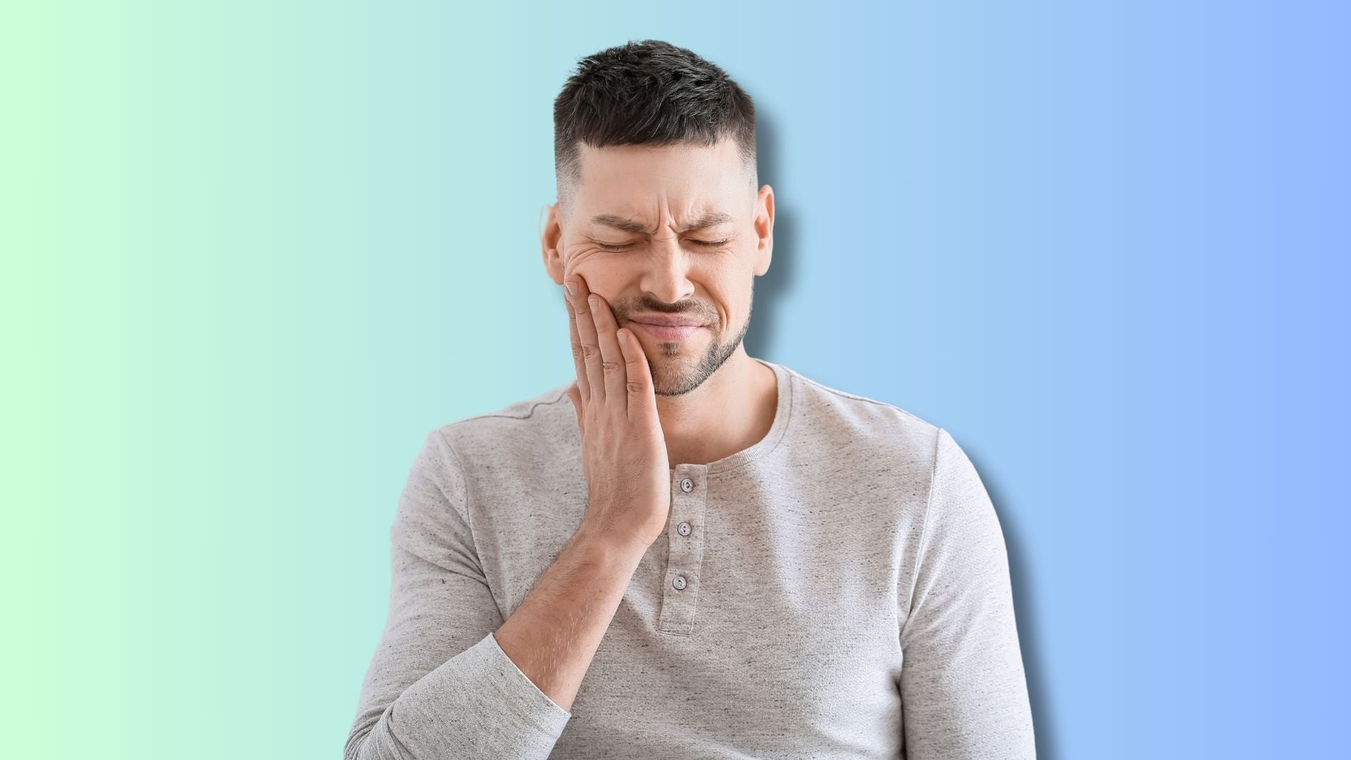 A man having tooth decay