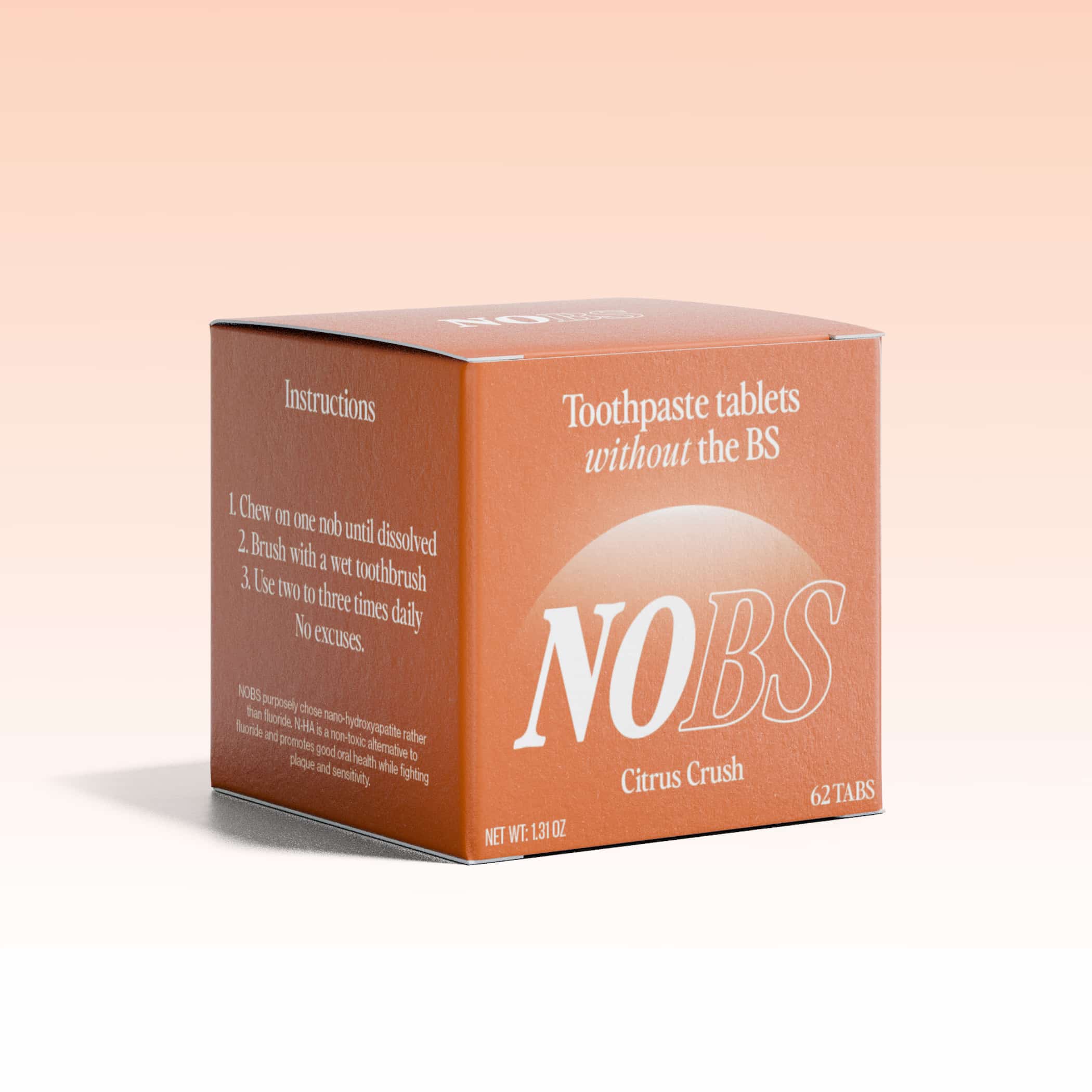 NOBS Toothpaste Tablets (Citrus Crush)