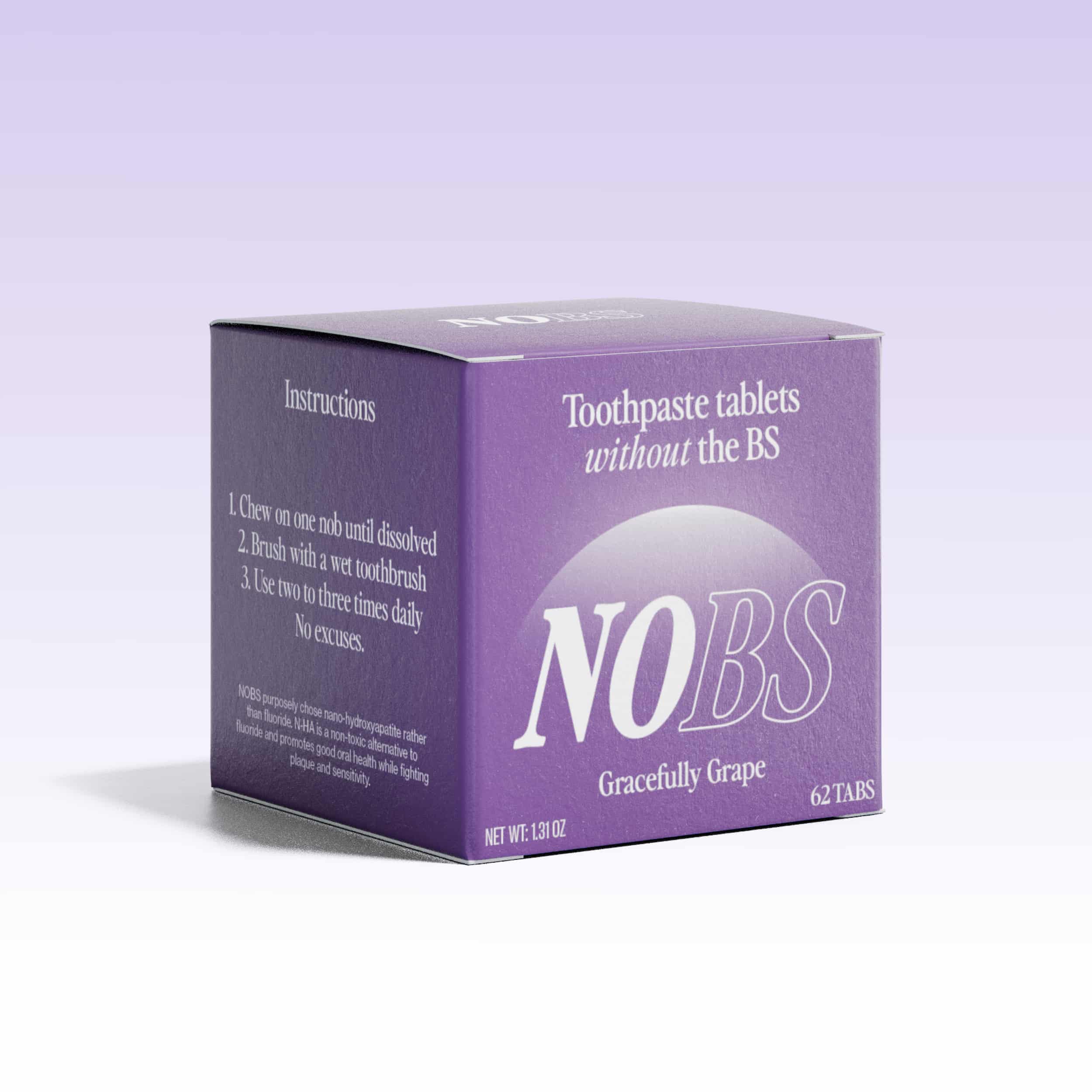NOBS Toothpaste Tablets (Gracefully Grape)
