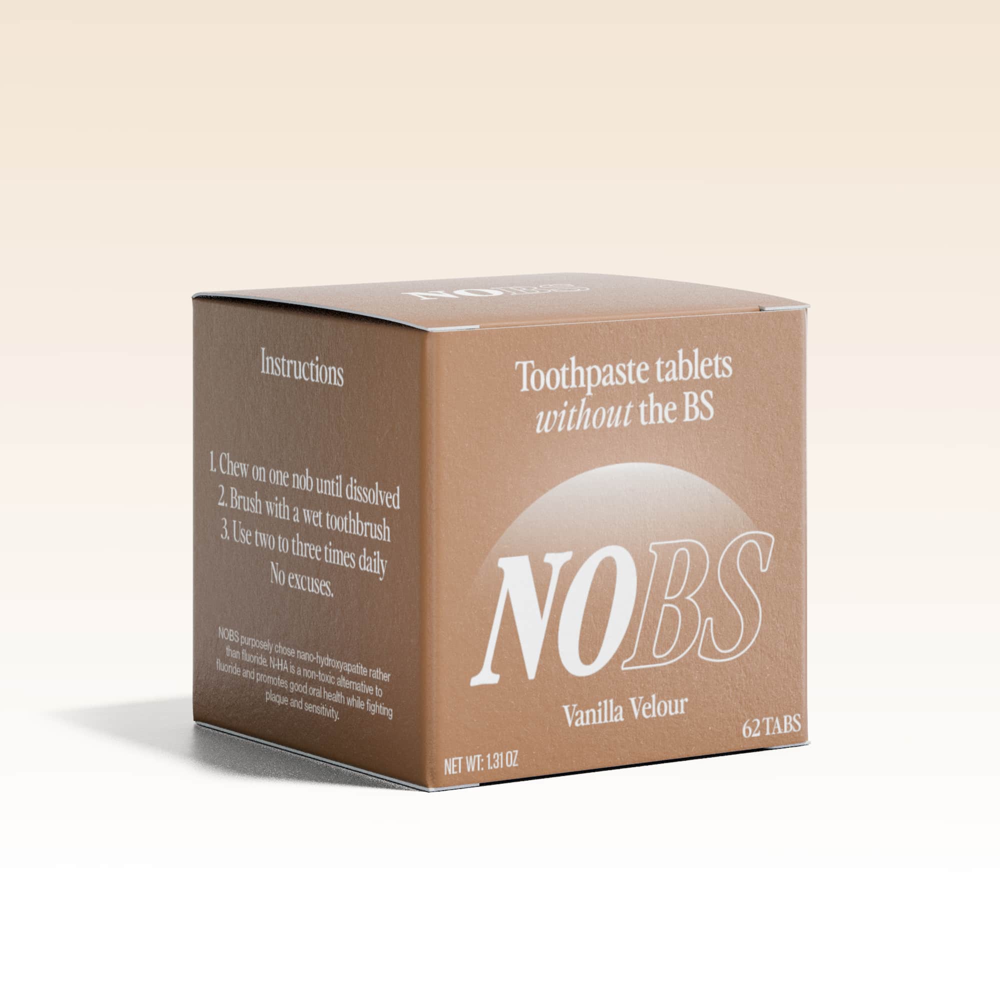 NOBS Toothpaste Tablets (Vanilla Velour)