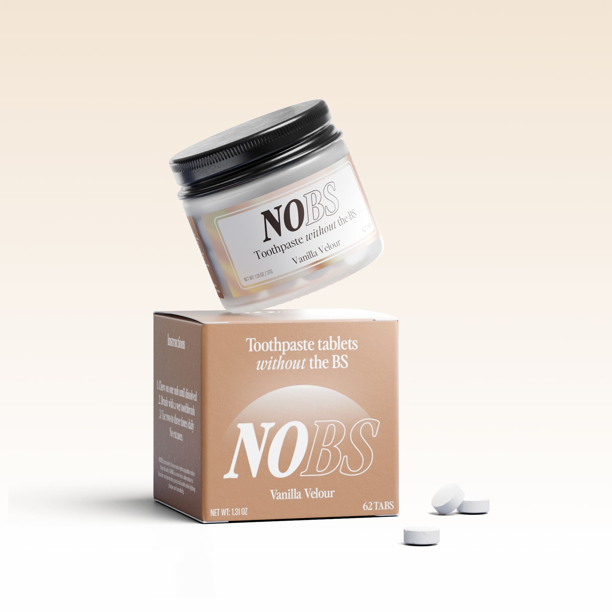 NOBS Toothpaste Tablets (Vanilla Velour)