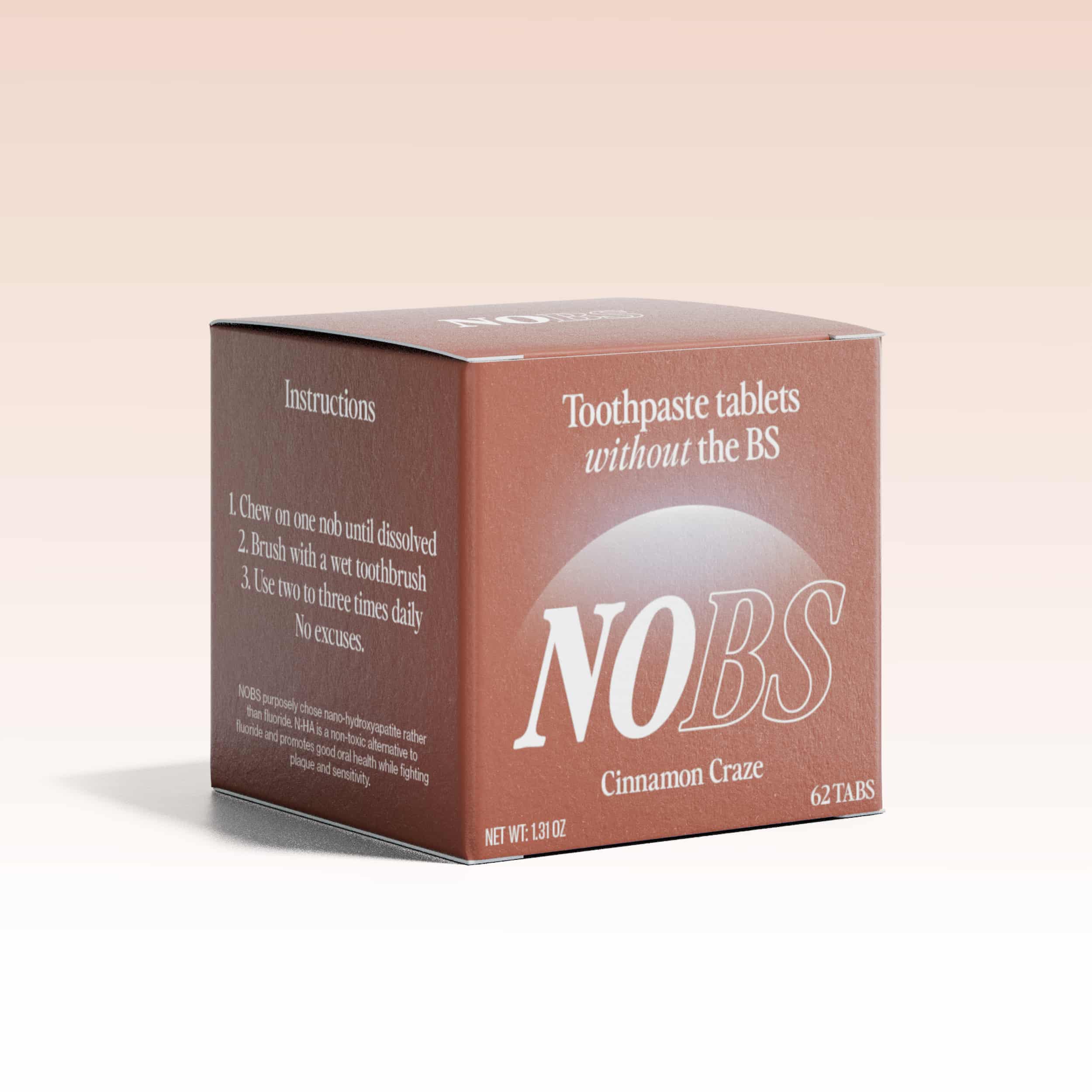 NOBS Toothpaste Tablets (Cinnamon Craze)