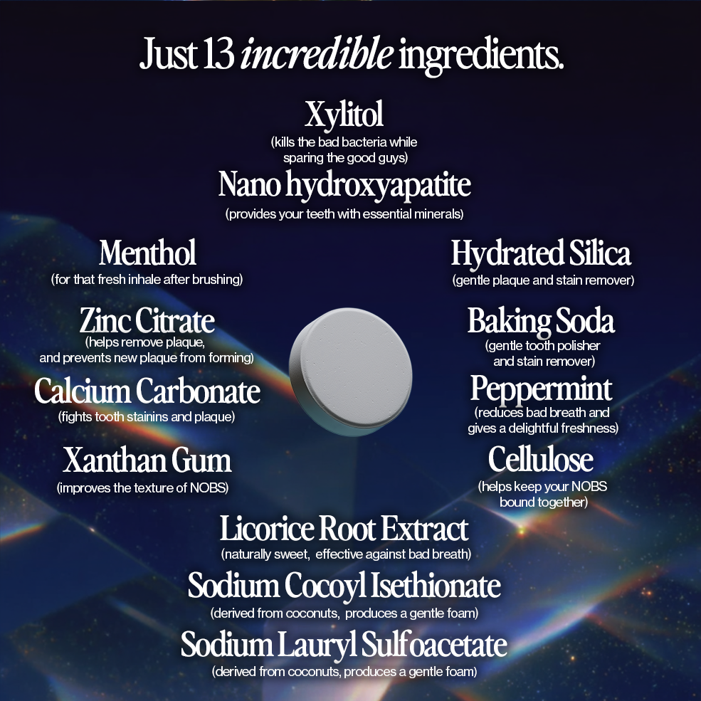 Nox Toothpaste NOBS Toothpaste Tablets